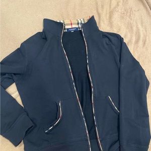 Burberry zip up sweater